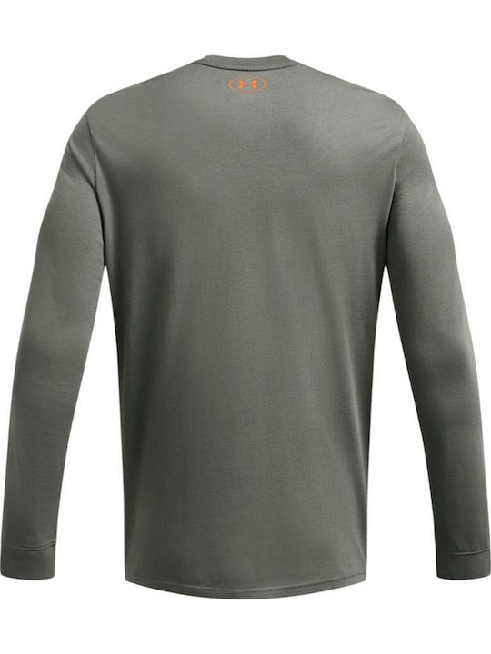 Project Rock Brahma Bull T-shirt Clay Green, Team Orange