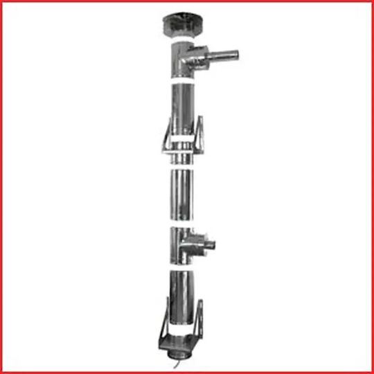 Stainless Steel Inox Double Wall Chimney Pipe Ø250-300 1m