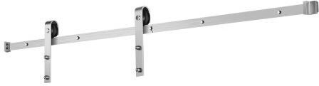 Vevor 6.6ft Sliding Barn Door Hardware Kit Single Sliding Barn Door Silver