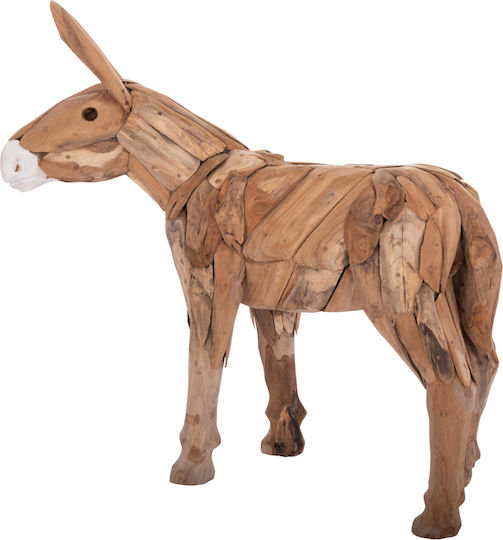 Figurină Decorativă Măgăruș Hm4387 Lemn Teak Reciclat Natural 103x33x99 5 Bucăți