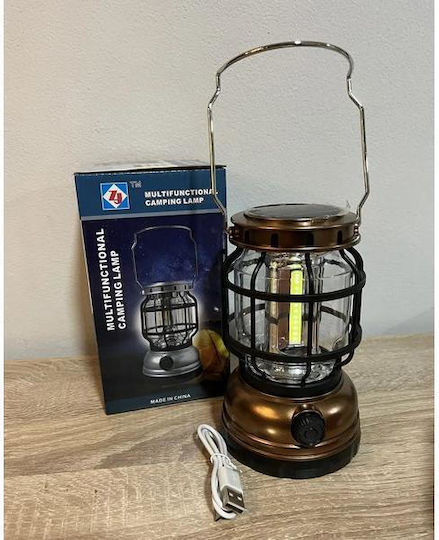 Oem Led Lantern Dimmable Solar Collector Powerbank Function Bronze Zj-1990t-bronze