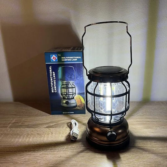Oem Led Lantern Dimmable Solar Collector Powerbank Function Bronze Zj-1990t-bronze