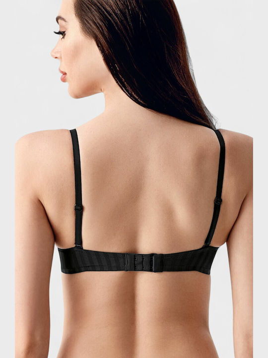 Plunge Push Up Plunge Bra Black