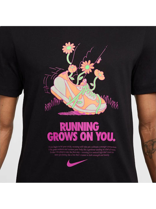 Dri-Fit Αθλητικό T-shirt Μαύρο