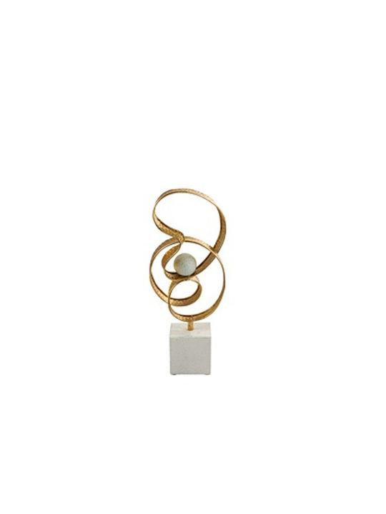 Zen Collection Офис Декорация от Метал 14.5x9x36.5см в Златист цвят Zen Collection Офис Декорация от Метал 14.5x9x36.5см в Златист цвят