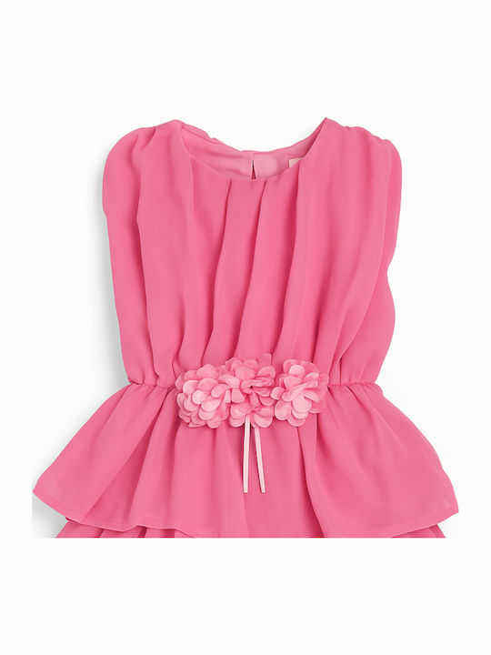 Evita Children's Dress Pink Summer Pink