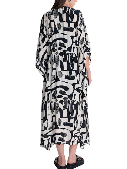 ALE - The Non Usual Casual Κιμονό Παραλίας Μαύρο