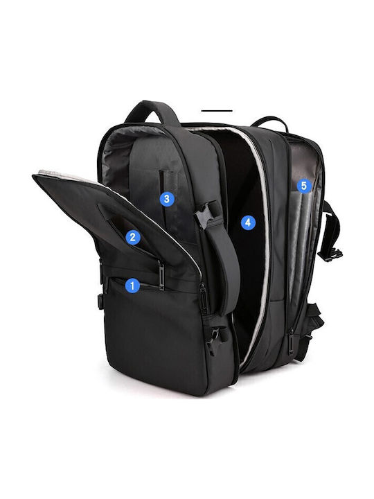 R&J Rucksack Wasserdicht 27Es Schwarz