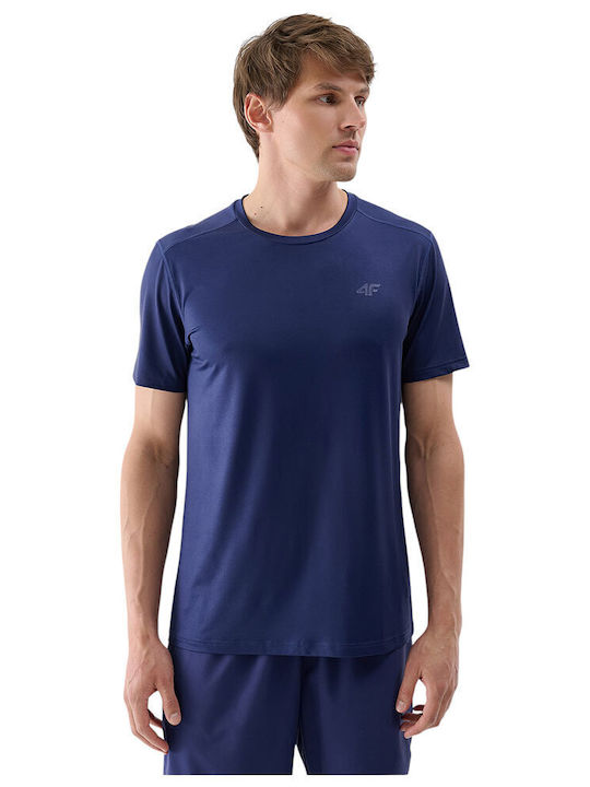 Functional Αθλητικό T-shirt Navy Μπλε