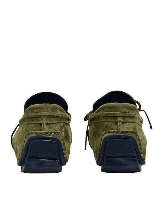 Men's Suede Moccasins Green