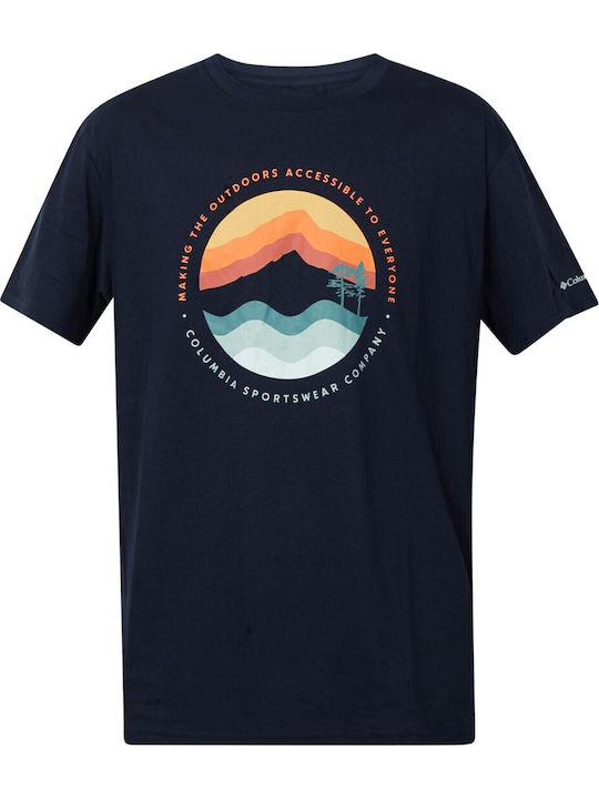 Path Lake Ii T-shirt Navy Blue