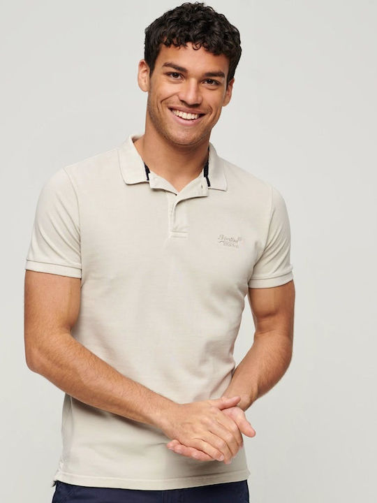 D2 Ovin Vint Polo T-shirt Beige