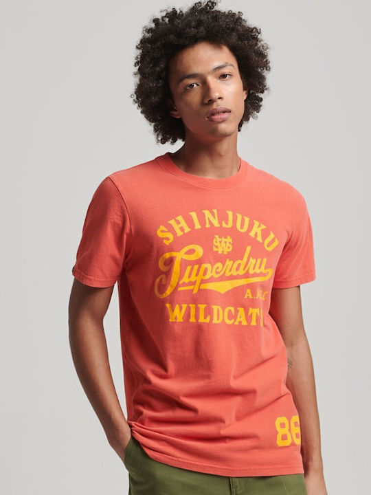 Ovin Vintage T-shirt Κοραλί