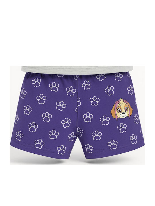 Kinder-Set mit Shorts Sommer 2Stück Purple