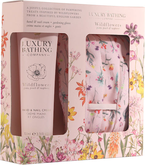 The Luxury Bathing Company Wildflowers, Peony, Peach and Raspberry Set Îngrijire pentru Curățare corp 2buc