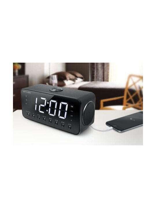 Muse M-192CR Επιτραπέζιο Ψηφιακό Ρολόι με Ξυπνητήρι & Ραδιόφωνο M-192CR