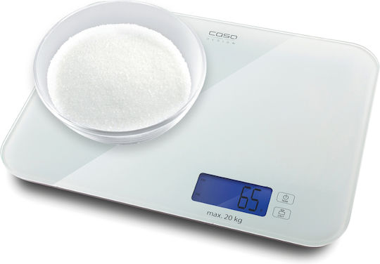 Caso Ψηφιακή Ζυγαριά Κουζίνας έως 20kg Λευκή