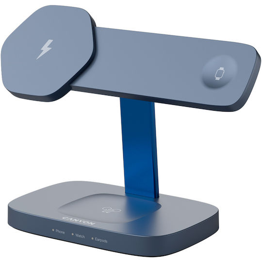 Canyon Încărcător Wireless (Qi Pad) 24W Albastru (CNS-WCS310DGBL)