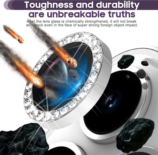 Kalebol Camera Protection Tempered Glass Silver for the Motorola Moto G85 5G