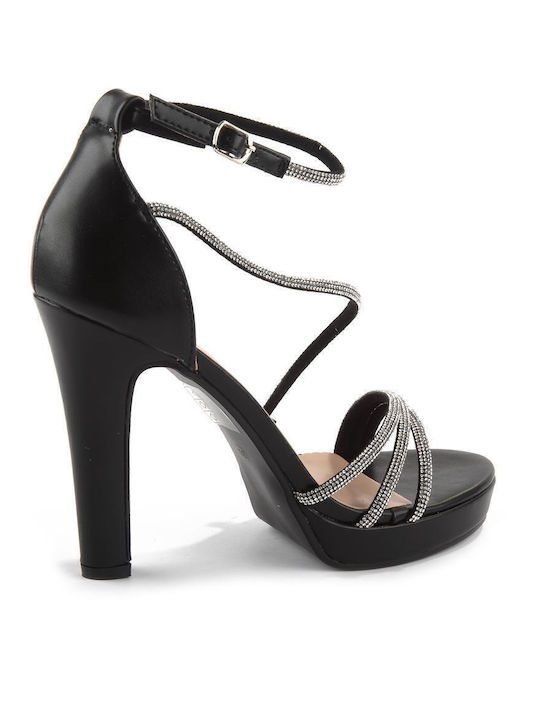 Sandals with Strass Black