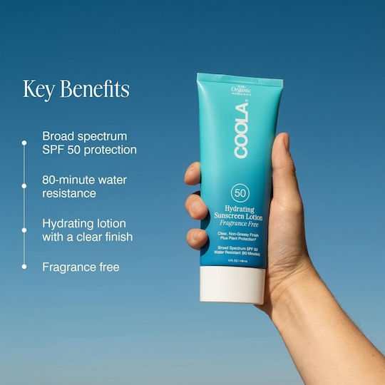 Coola Hydrating Waterproof Body Sunscreen Lotion SPF50 148ml