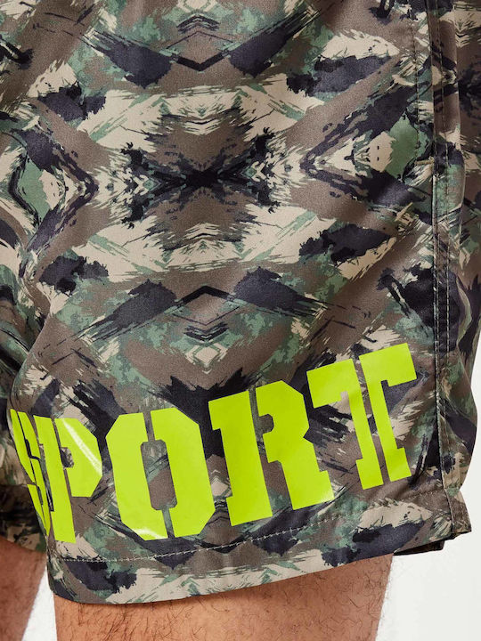 Ανδρικό Μαγιό Βερμούδα Πολύχρωμη Camo