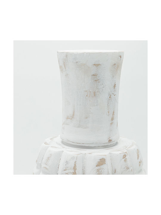 Decorative Vase White 22x22x41cm