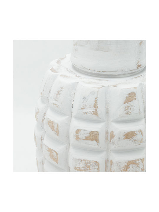 Decorative Vase White 22x22x41cm