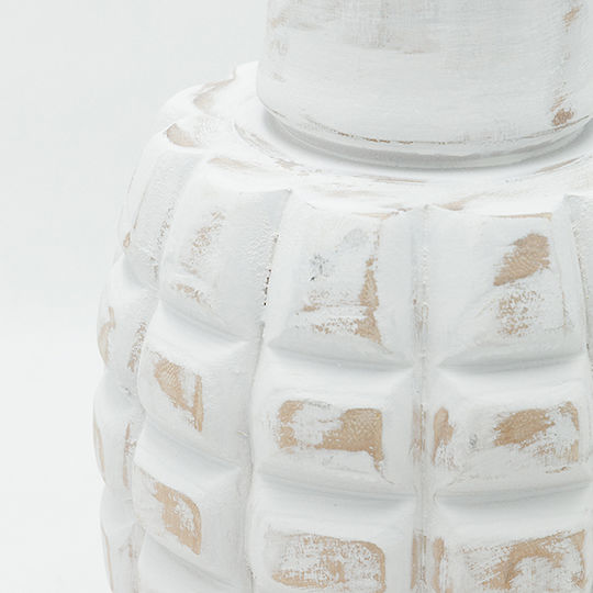 Decorative Vase White 22x22x41cm