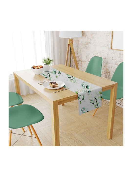 Dimcol Tablecloth Stain Resistant Set 2pcs 462 White-green 140x140cm