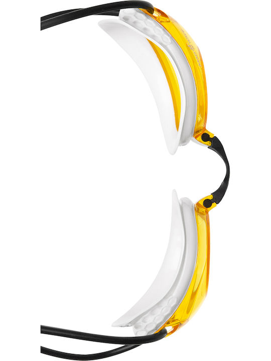 Mad Wave Swimming Goggles Adults with Anti-fog Lenses Yellow