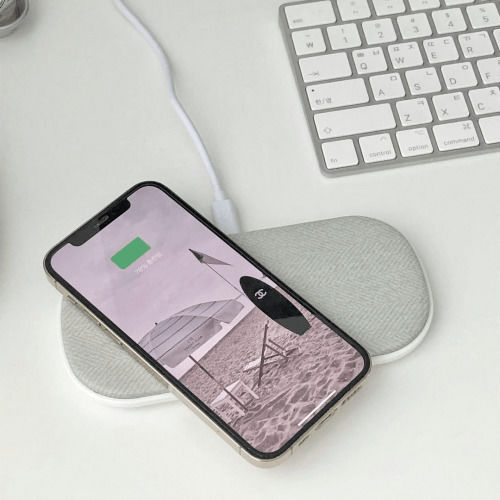 Choetech Kabelloses Ladegerät (Qi Pad) und Kabel USB-C 10W Weißs