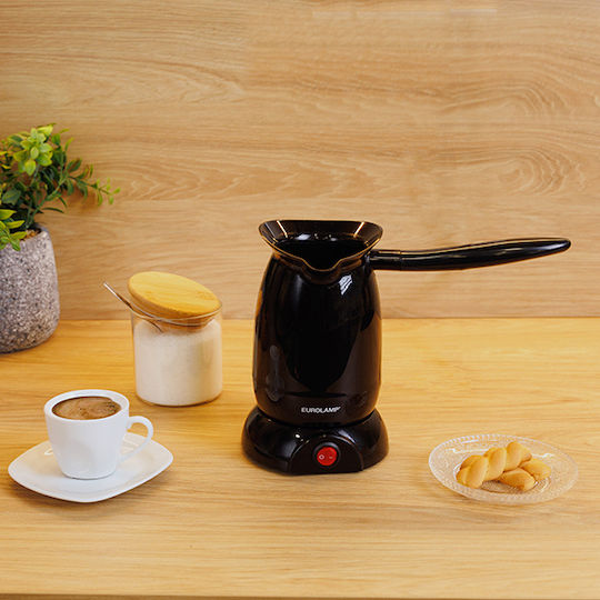 Eurolamp Electric Greek Coffee Pot 800W with Capacity 600ml Black