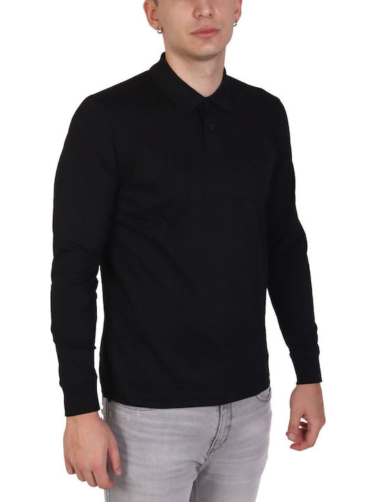 Polo Long Sleeve Blouse Black