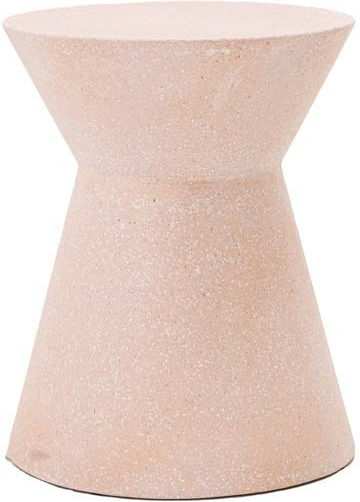 Σκαμπό Εξωτερικού Χώρου από Τσιμέντο Biella Terazzo Pink / White 35x35x44cm