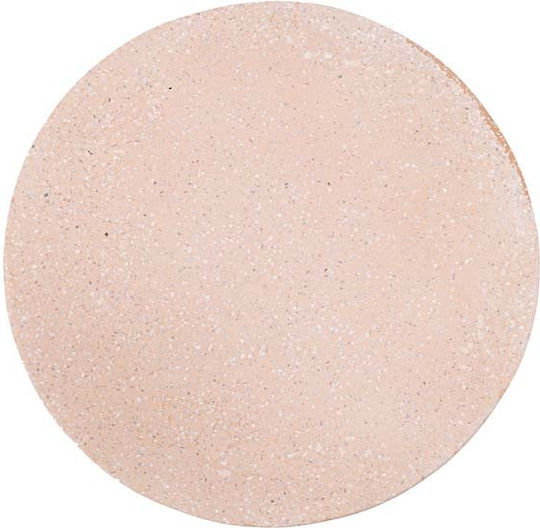 Σκαμπό Εξωτερικού Χώρου από Τσιμέντο Biella Terazzo Pink / White 35x35x44cm
