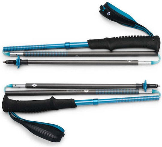 Black Diamond Distance Compact Trekking Poles Carbon Fiber Pair Gray