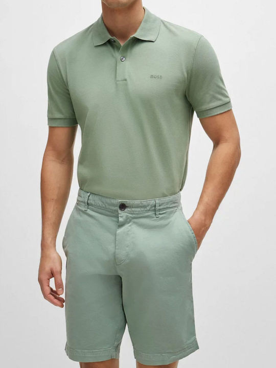 Pallas Polo Herrenbluse Kurzarm Grüne