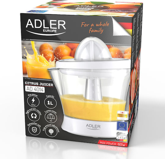 Adler Ηλεκτρικός Στίφτης 40W με Χωρητικότητα 1lt Κίτρινος
