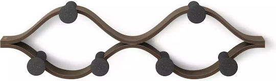 Umbra Wooden Wall Hanger 6 Hooks Black 51x15x6cm