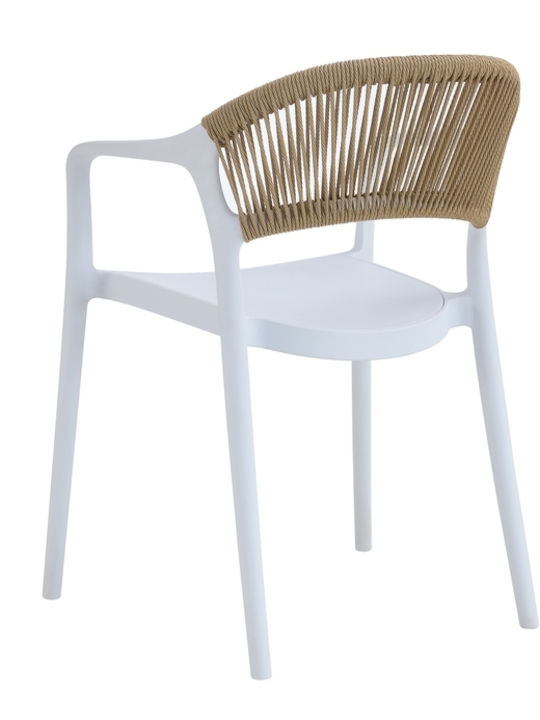 Gartenstühle Polypropylen Bery Weiß 57x54x56cm