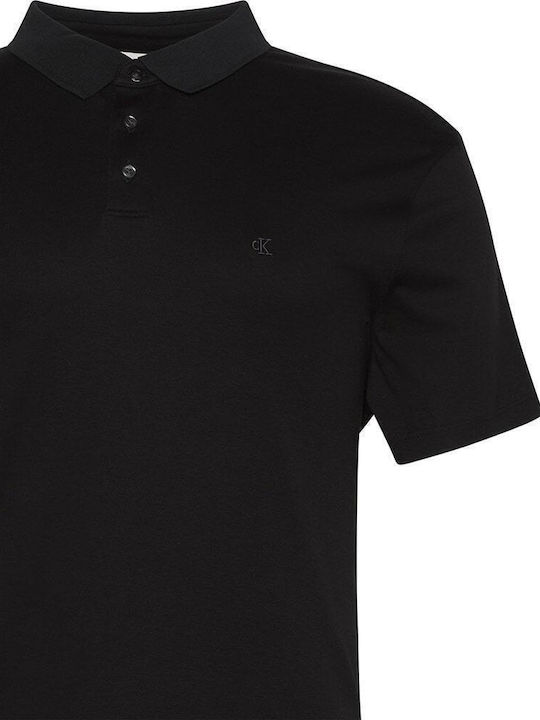 Polo Herrenbluse Kurzarm Schwarz