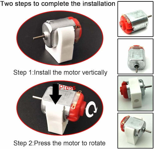 Set 8 Motoare DC 3V 20000 Rpm 8 Suporturi pentru Motoare 8 Conectori pentru Baterii 9V 8 Comutatoare Elice Jucării Experimente R339