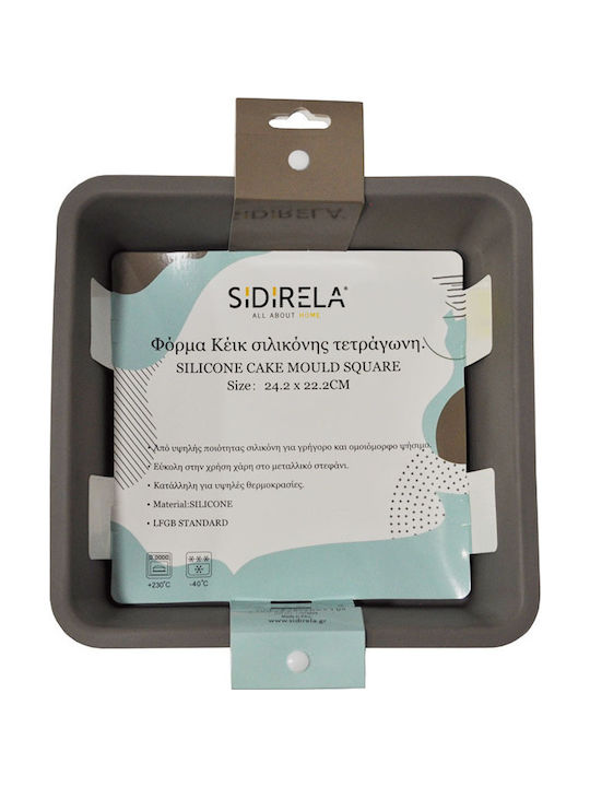 Sidirela Bakeware Tin Made of Silicone 22.2x6.2cm Grey E-0041