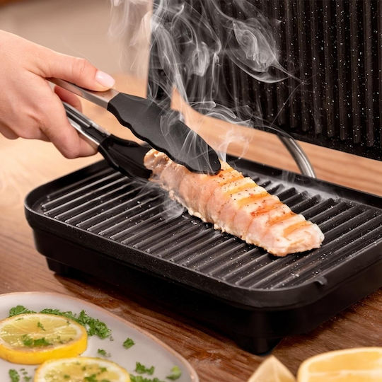 Cecotec Rock’ngrill Τοστιέρα για 2 Τοστ 1300W Μαύρη