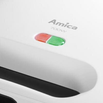 Amica SMK2011 Sandwichmaker für for 2 Sandwiches Sandwiches 750W Weiß