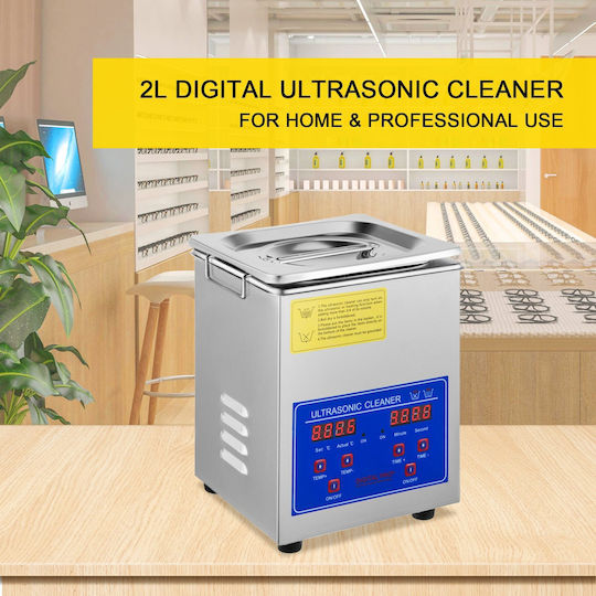 Vevor Ultrasonic Cleaner 2L Inox with Digital Timer