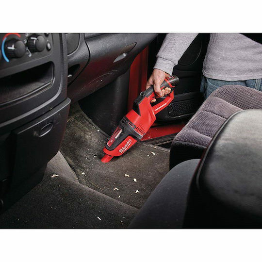 Milwaukee M12 HV-0 Επαναφορτιζόμενο Σκουπάκι Χειρός 12V Χωρίς Φορτιστή και Μπαταρία Κόκκινο