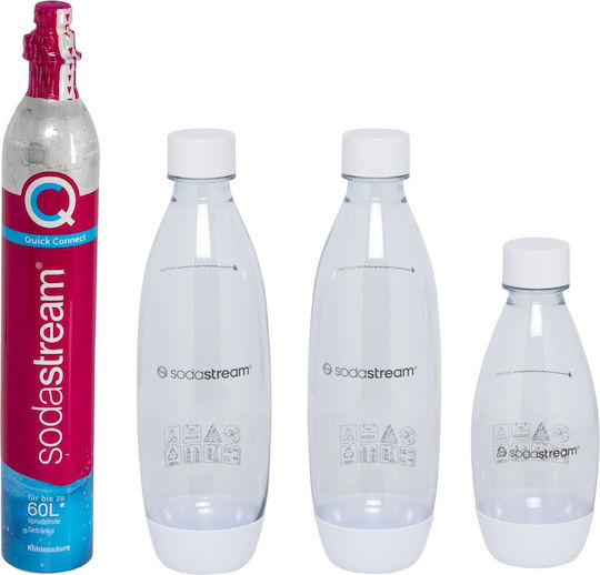 Sodastream Terra Σετ Παρασκευής Σόδας 5τμχ Λευκό