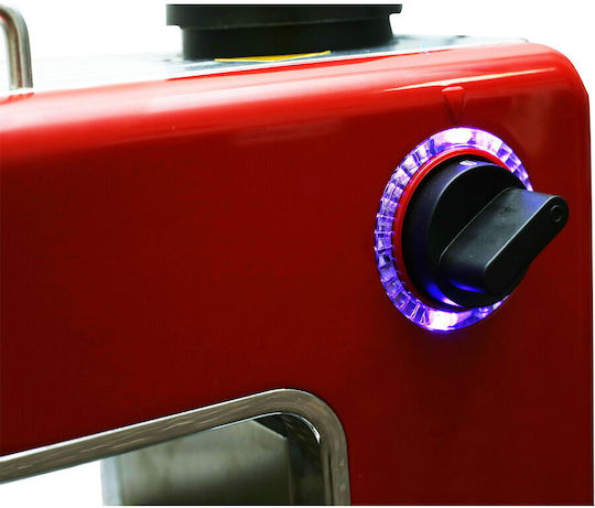 Samus Caffeccino Μηχανή Espresso 800W Πίεσης 3.5bar Κόκκινη
